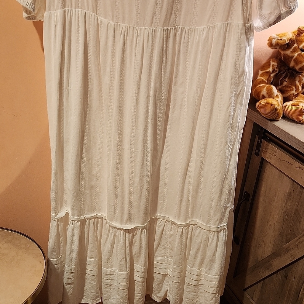 Universal Thread White Women's Dress W/Pockets - Picture 7 of 10